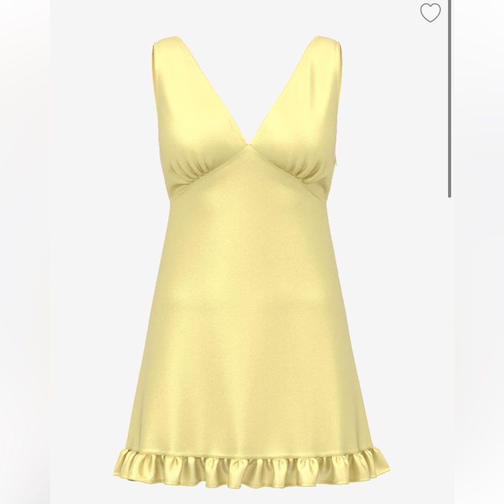 SUMMER FLING SATIN RUFFLE DRESS - Picture 3 of 3